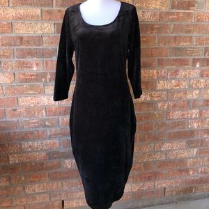 Velvet black dress